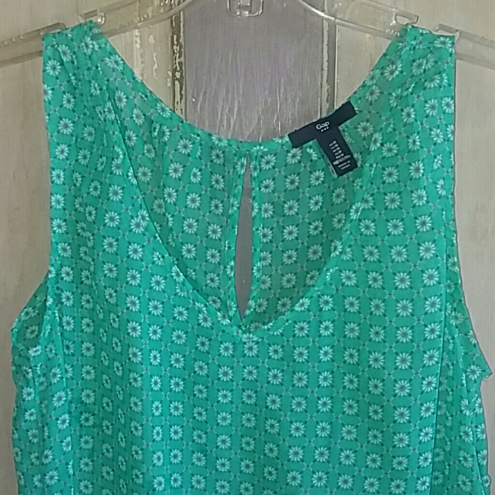 Gap Sheer High Low Tank Top